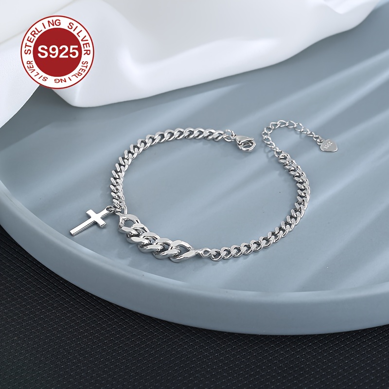 925 Low Allergy Retro Bracelet for Couples