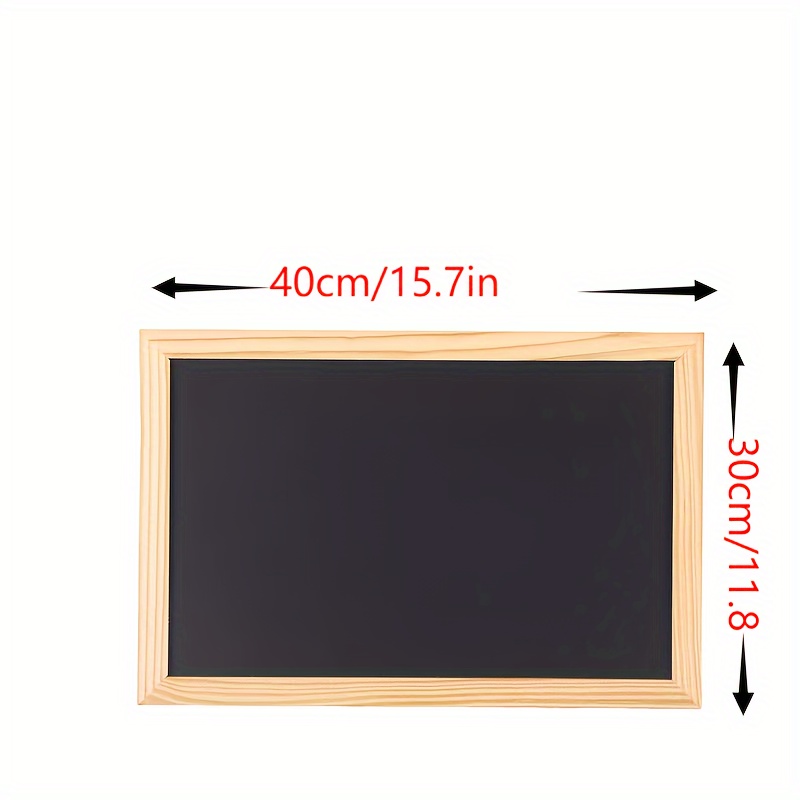 1 Rustic Wood-framed Chalkboard Sign With Wall Mount Stand - Decorative Cork Blackboard For Messages, Doodles, Art Displays & Special Notices, No Power Needed, Easy To Clean, Chalk Board For Wall