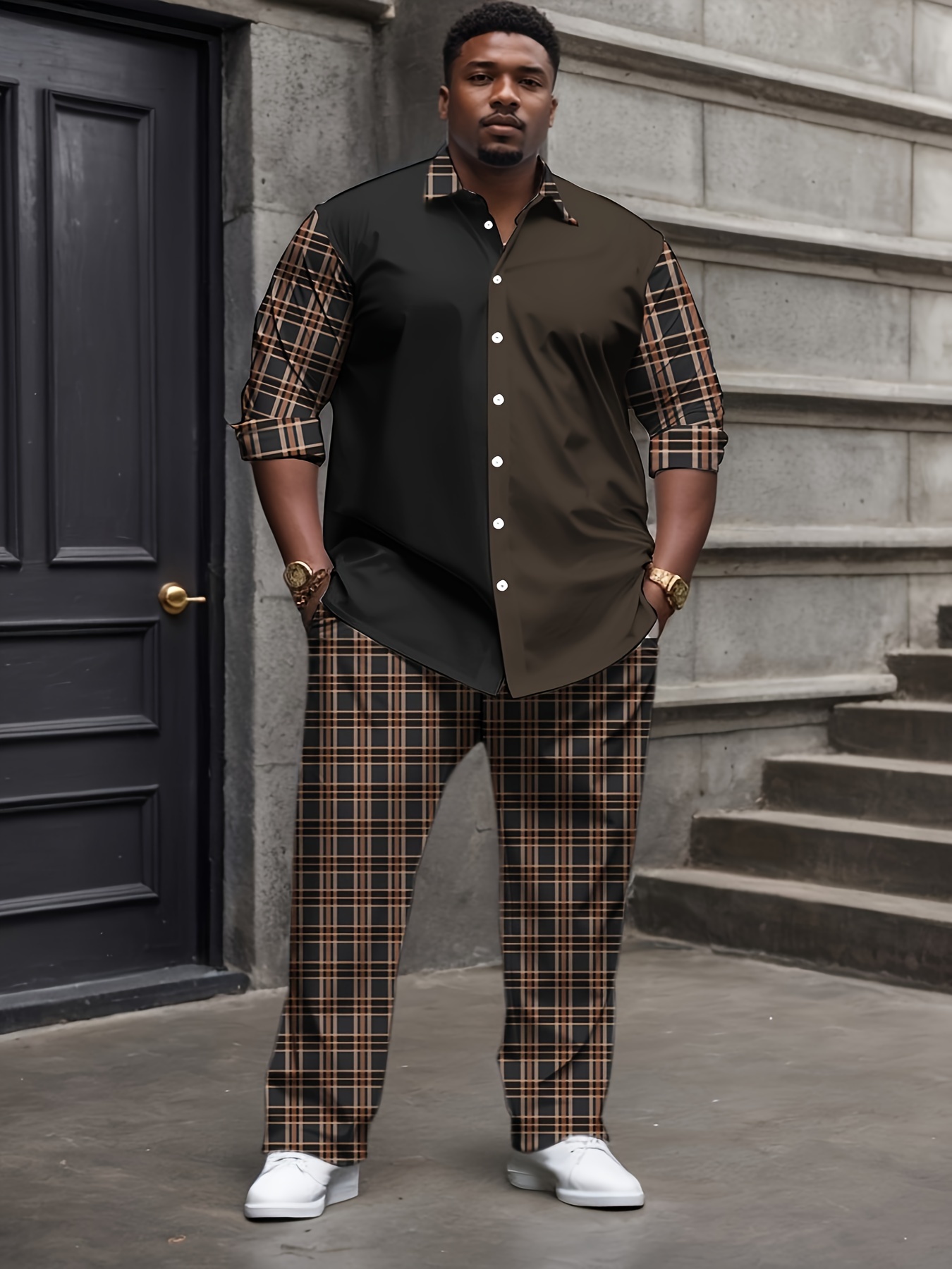 plus size men clothing sold on Temu Canada