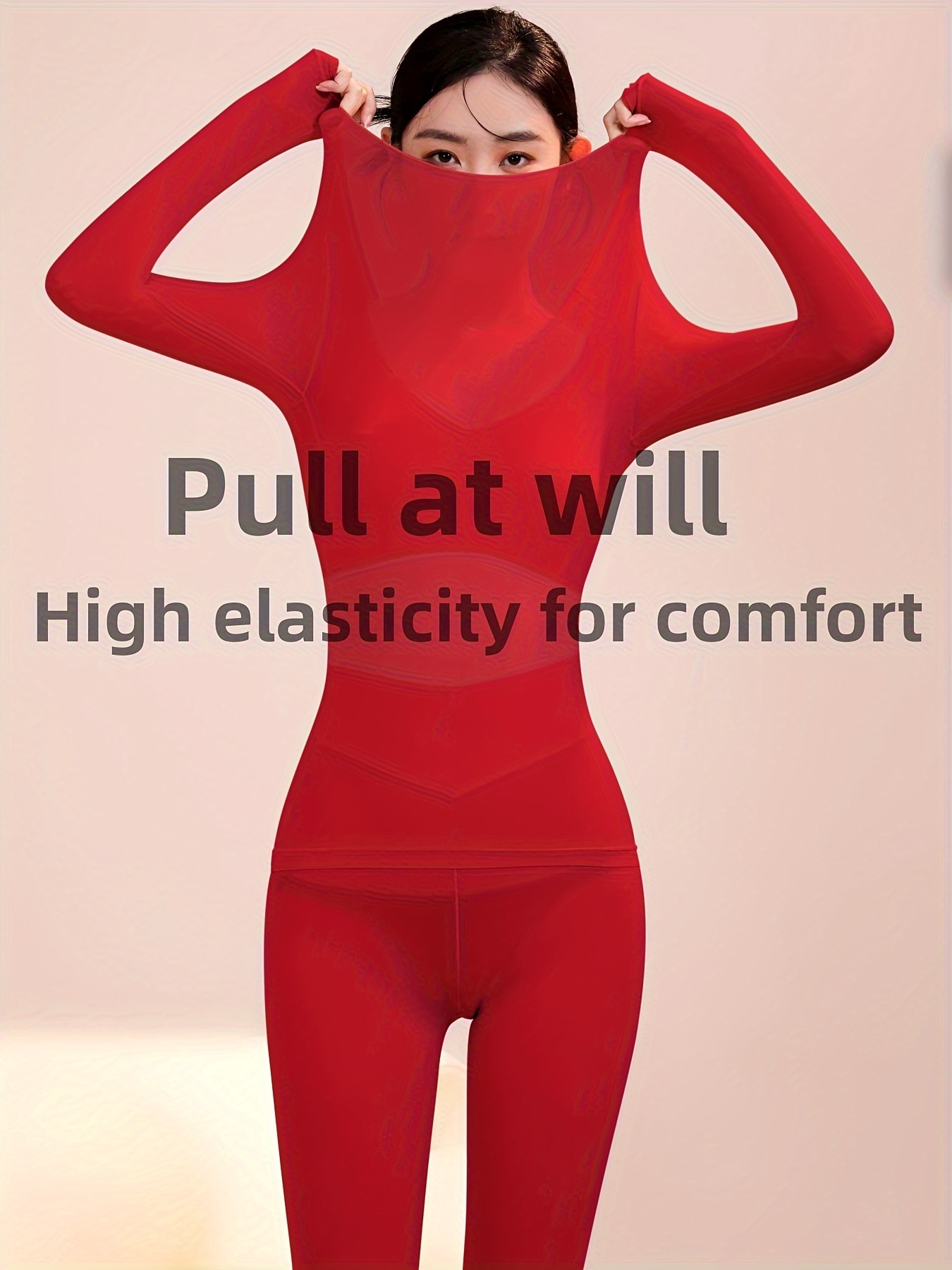  Thermal Underwear For Women Crew Neck Solid Ultra