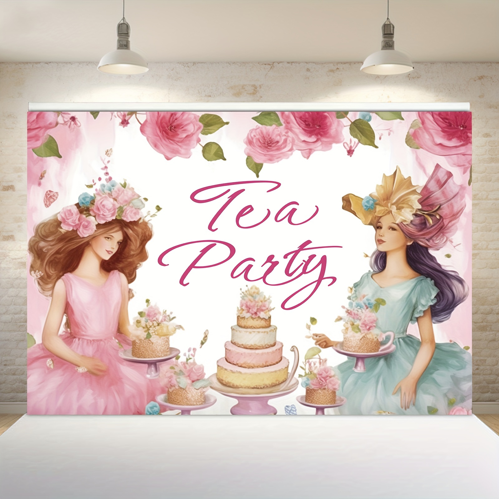 Let's Par Tea Photo Booth Props Tea Party Birthday - Temu