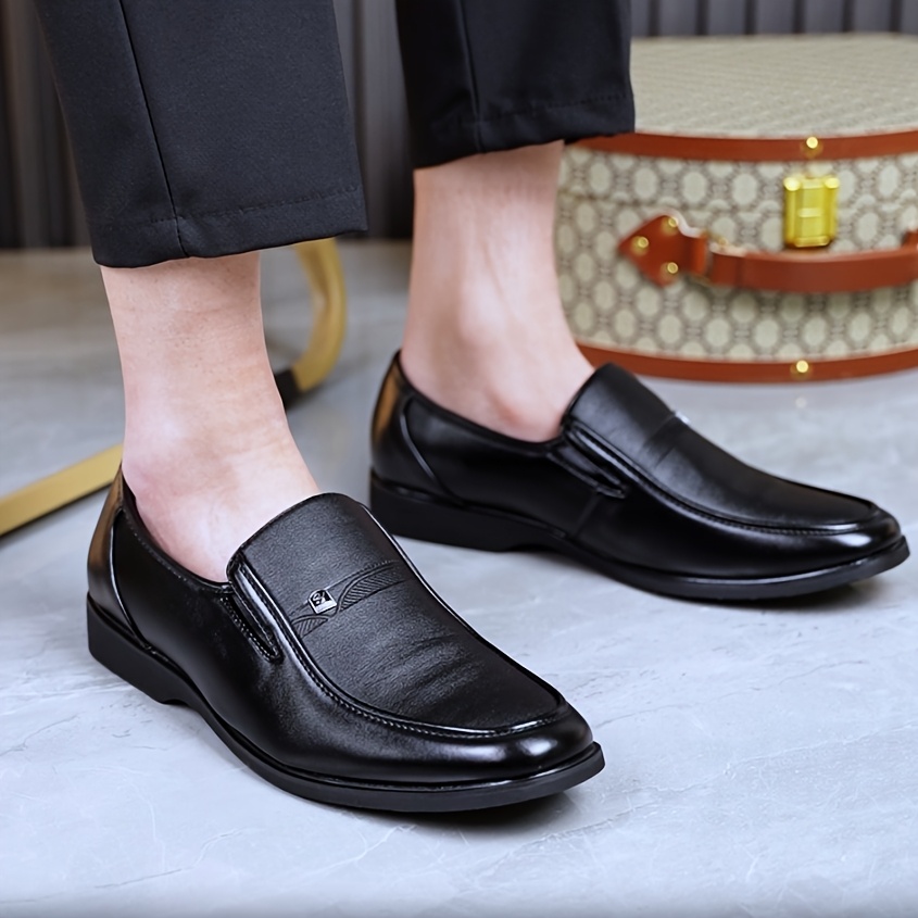 *'s Formal Casual Dress Shoes Slip-* Loafers in Brown, Cushioned Insole  Non-Slip Rubber Sole Office, Wedding, Formal Ev