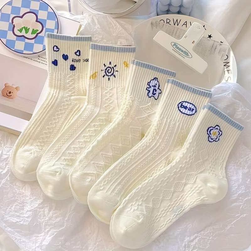 

5 Pairs Sun , & Mid , 's Stockings & Hosiery