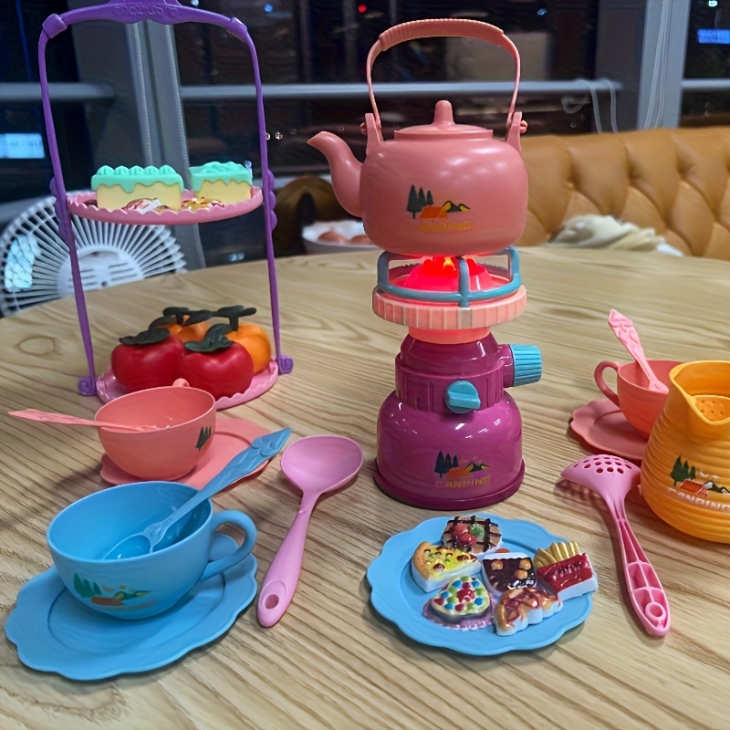 pretend camping toys play set for kids-kids camping set with - Main Image