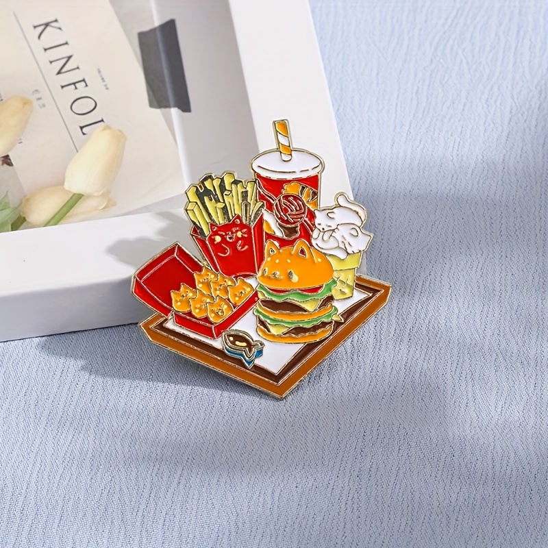 Image of Cats Enamel Brooch Fashion Decorative Brooches Ornaments Lapel Bag Badges Jewelry Gifts