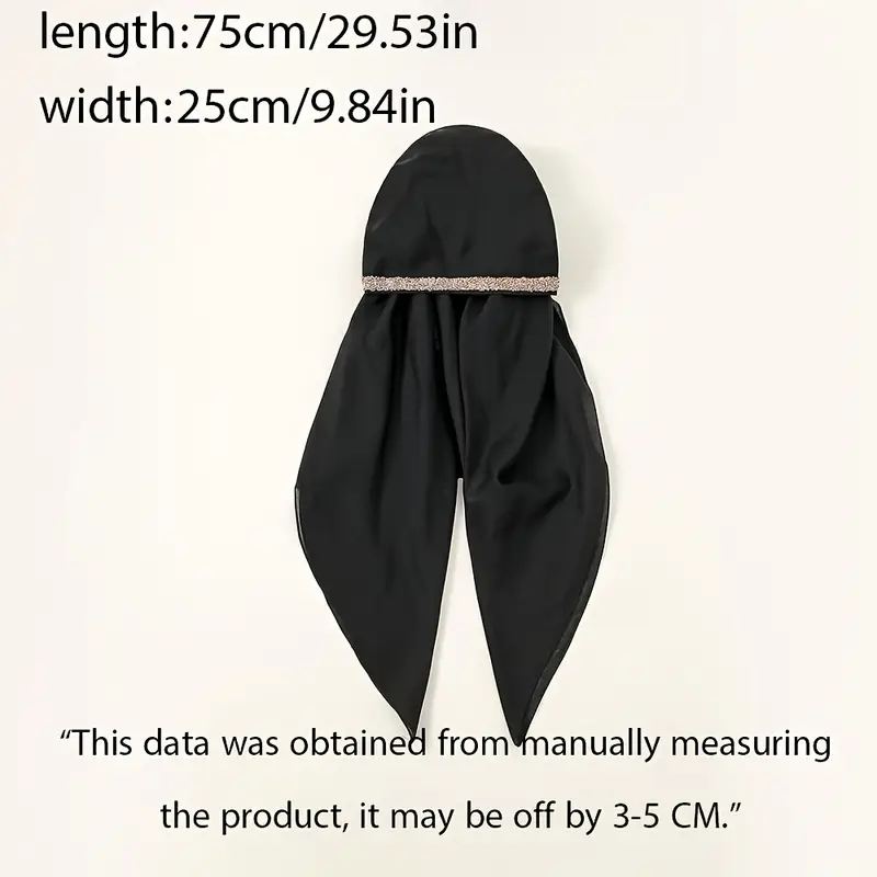 band elastic band headscarf cap multi color lazy headscarf Product details 3