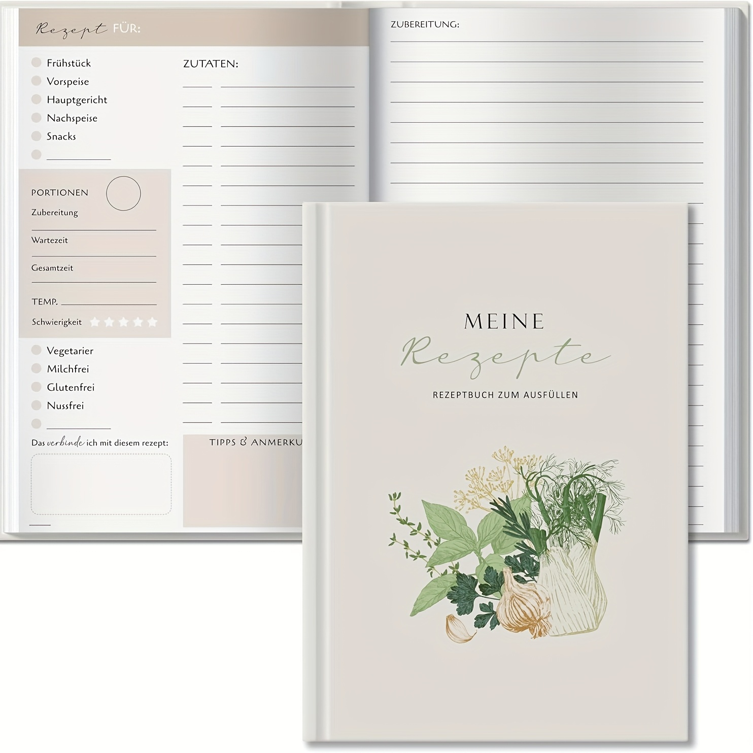 TEMU A5 Biroyal Self-filled Recipe Book, Self-written Recipes, 100 Recipe Books, Self-filled Recipe Book, Recipe Book Baking Writing, Recipe Book