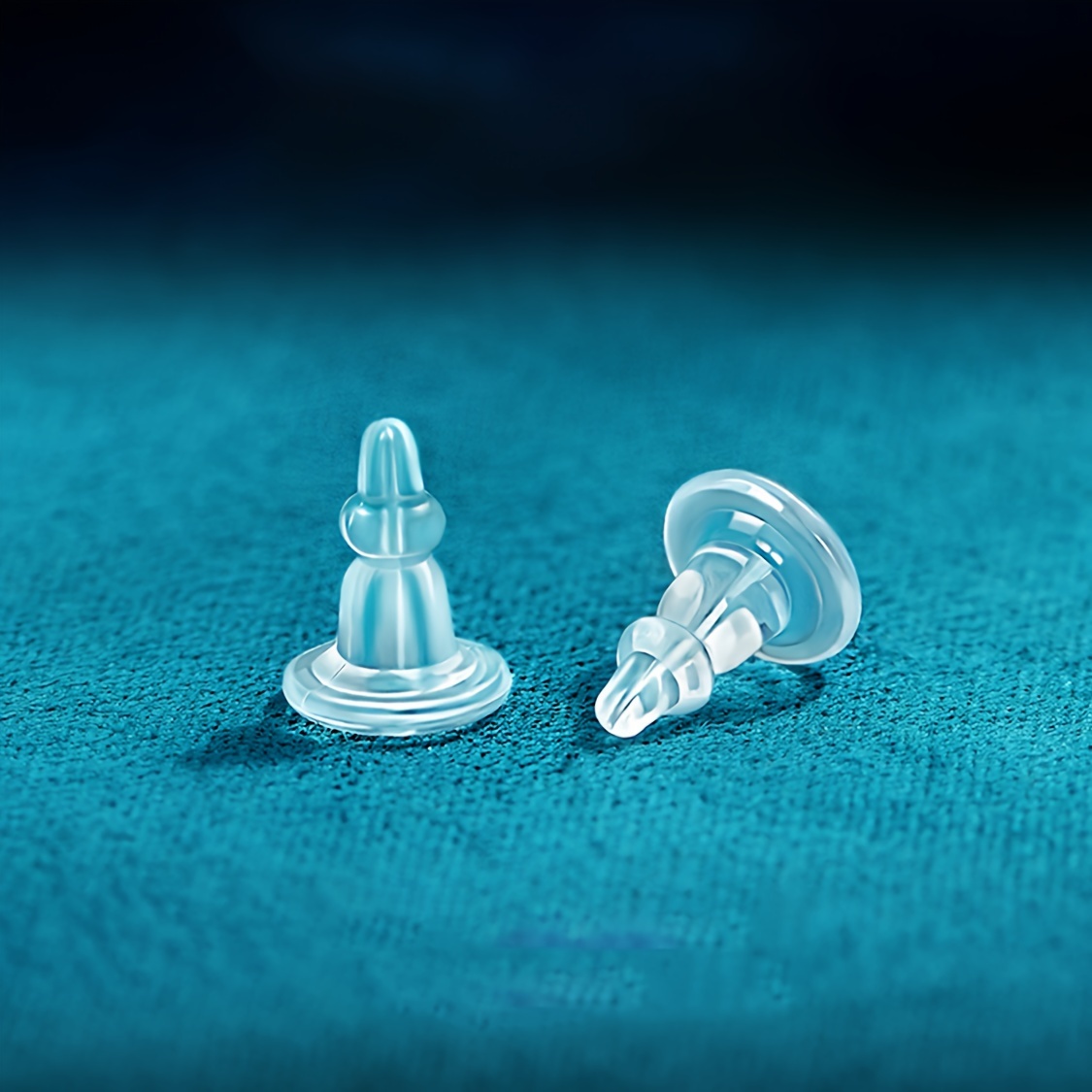 

Hypoallergenic Silicone Earring Backs - Clear, Full Coverage Soft Stoppers For & Hook Earrings, Earplugs, Replacements