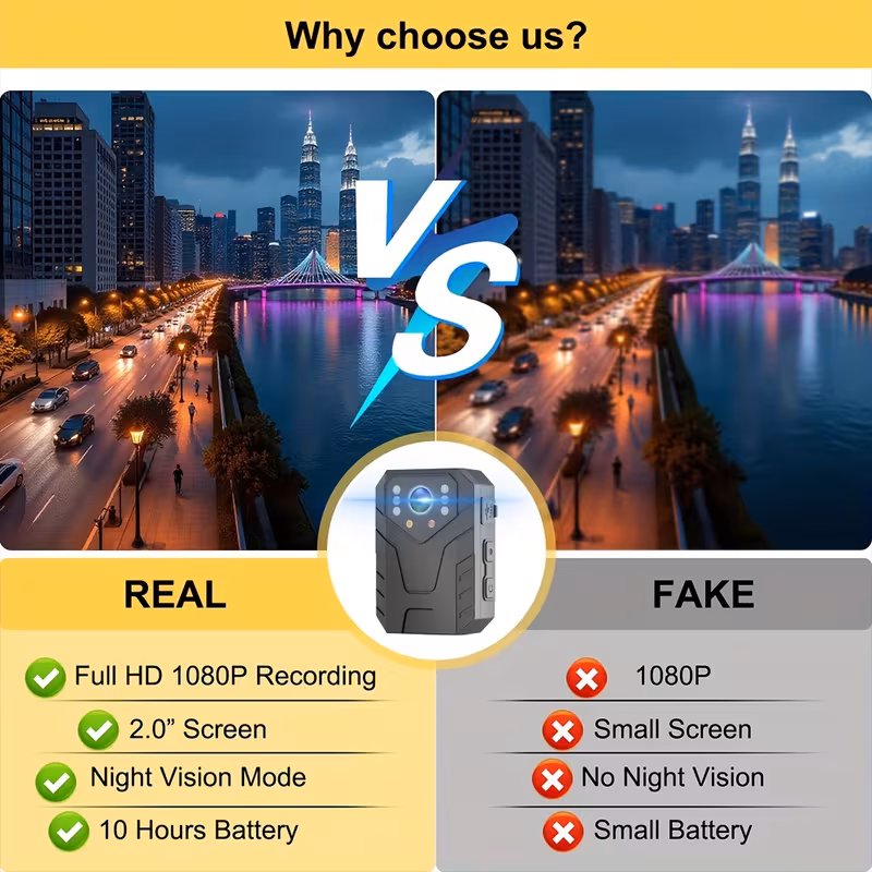 full hd portable camcorder outdoor dvr portable multifunctional chest mini camera body camera 2 0 inch hd screen with motion detection loop recording functions built in 1800mah battery standby time 8 Product details 2