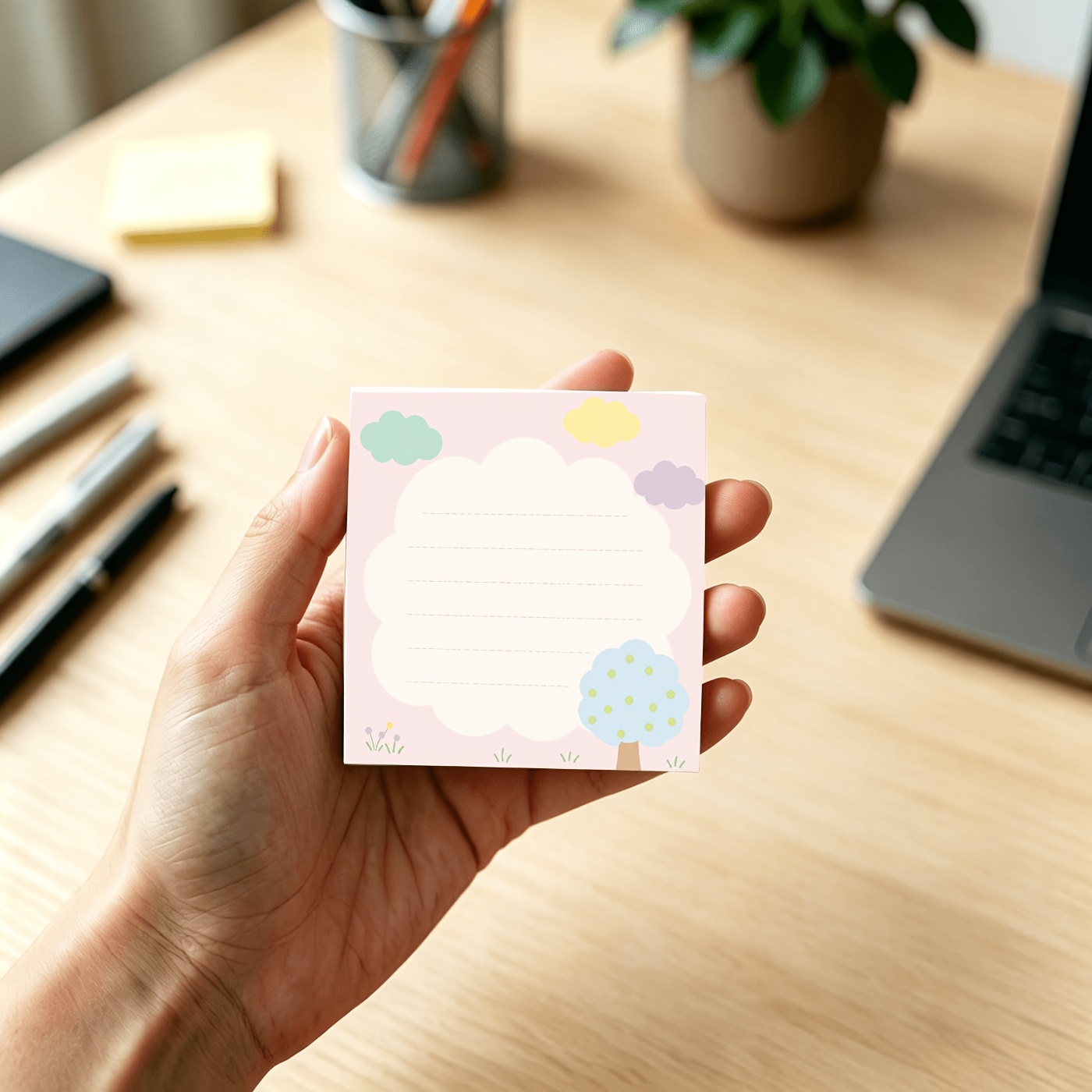 Pastel Cloud Memo Pad for Notes & Journaling