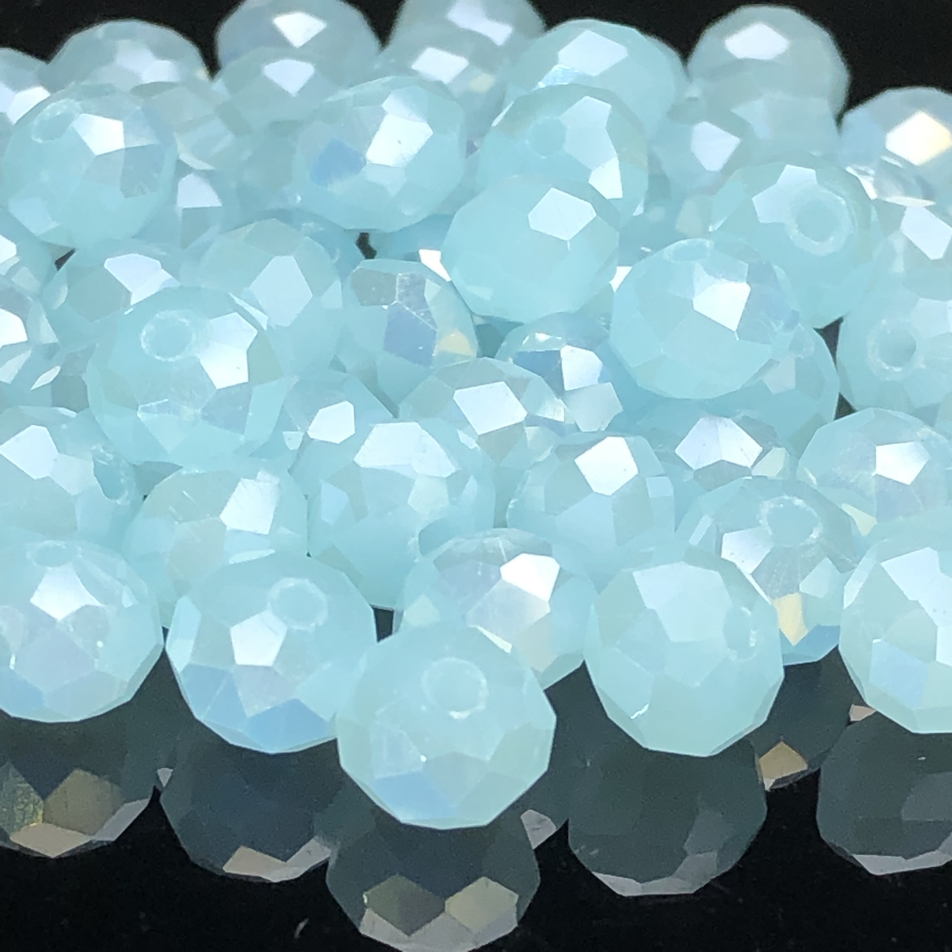 

Eleanbeads High-quality Artificial Crystal Ab Beads, Loose Spacer For Making - Necklace, Bracelet, Earrings Accessories