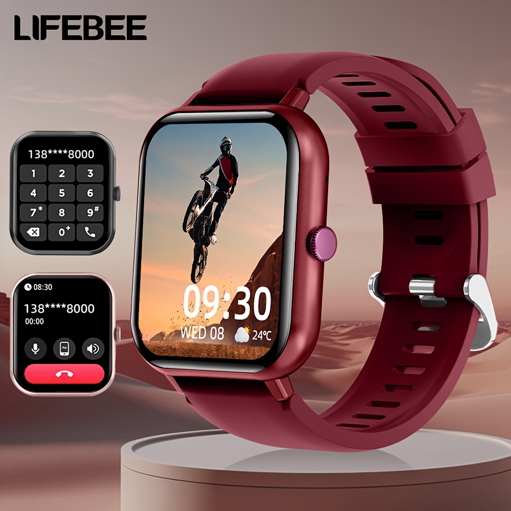 Lifebee 2024 New Smartwatch For Men And Women Gift, 1.83 Inch Full Screen Smartwatch With Answer/make Calls For Phone, Smar With 100+ Exercise , Pedometer, Distance
