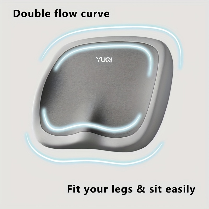 1 black ergonomic office chair cushion with adjustable hip lumbar support memory foam for pressure relief 10 hour seat cushion portable for home car office use   soft texture cover Product details 1