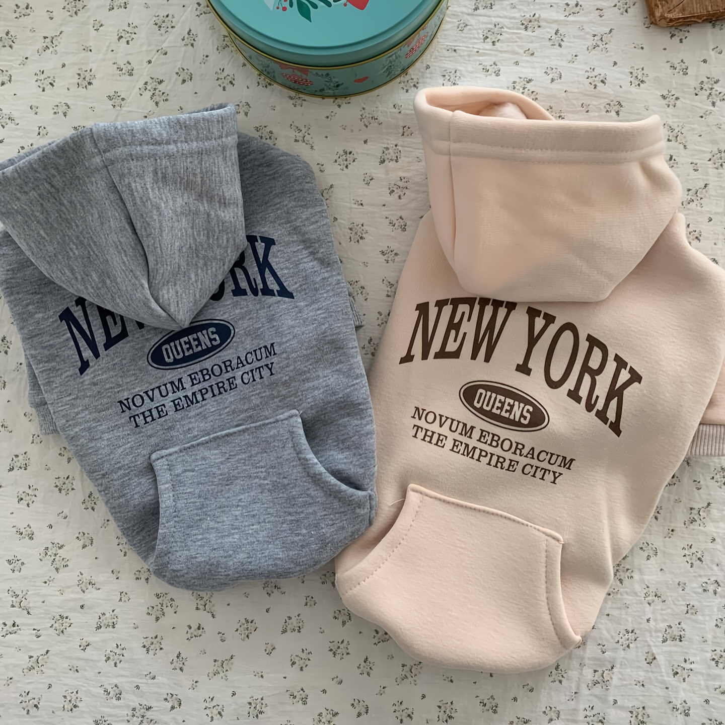 new autumn winter   hoodie versatile sweatshirt teddy pomeranian bichon schnauzer pet small dog clothes Product details 1