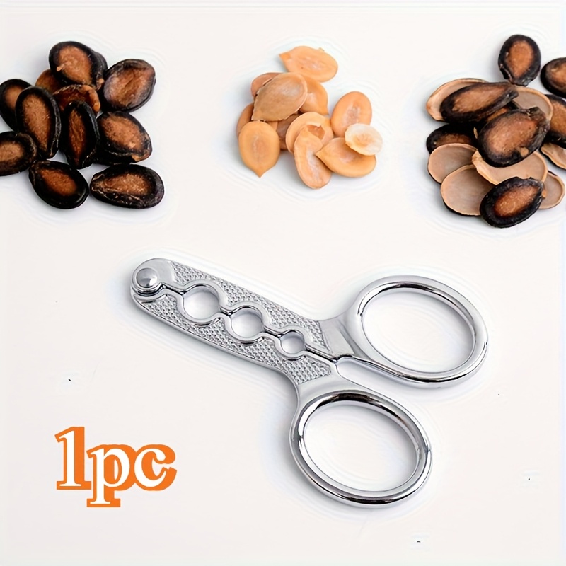 TEMU Multifunctional Stainless Steel Sunflower Melon Seed Plier, Nut Cracker, Kitchen Tool