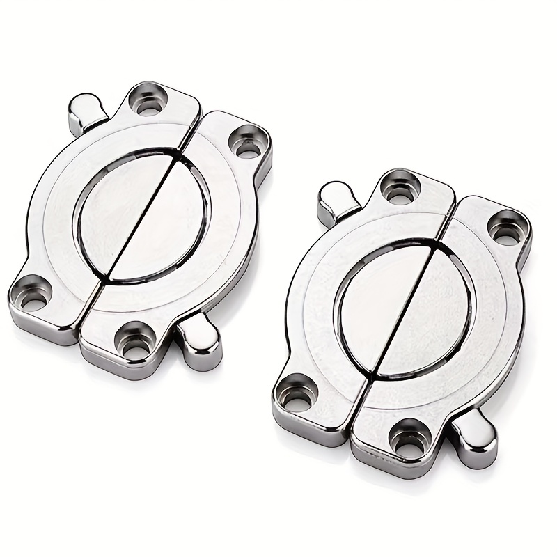 2pcs Wooden Dining Table Alloy Connector Rotary Plane Fixed Furniture Desktop Splicing Lock Screen Locking Device