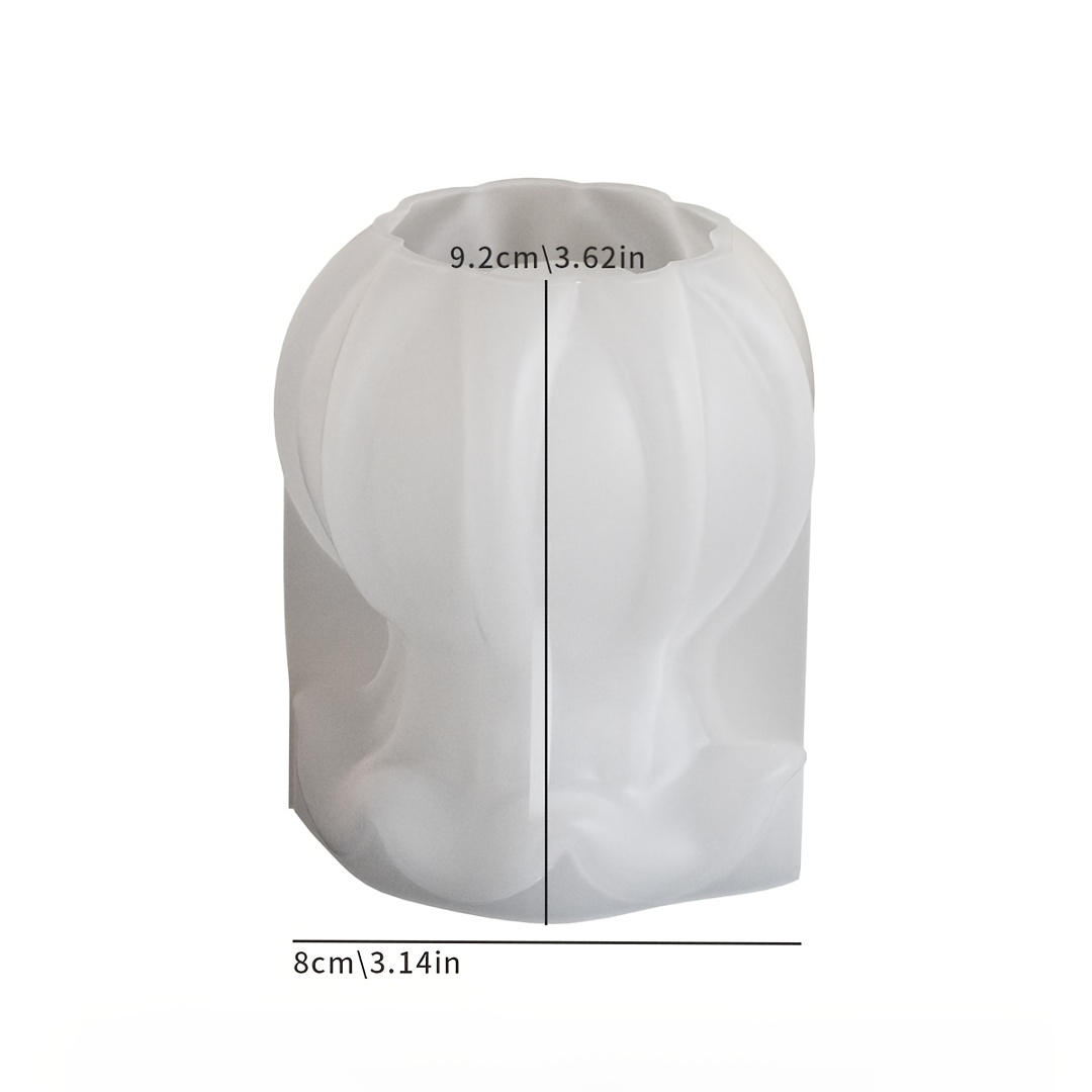 Image of 3d Flower Vase Silicone Mould Candle Holder Mould Dry Flower Arrangement Vase Mould Making Plaster Cement Making Hydroponic Test Tube Vase Resin Mould Home Desktop Decorations
