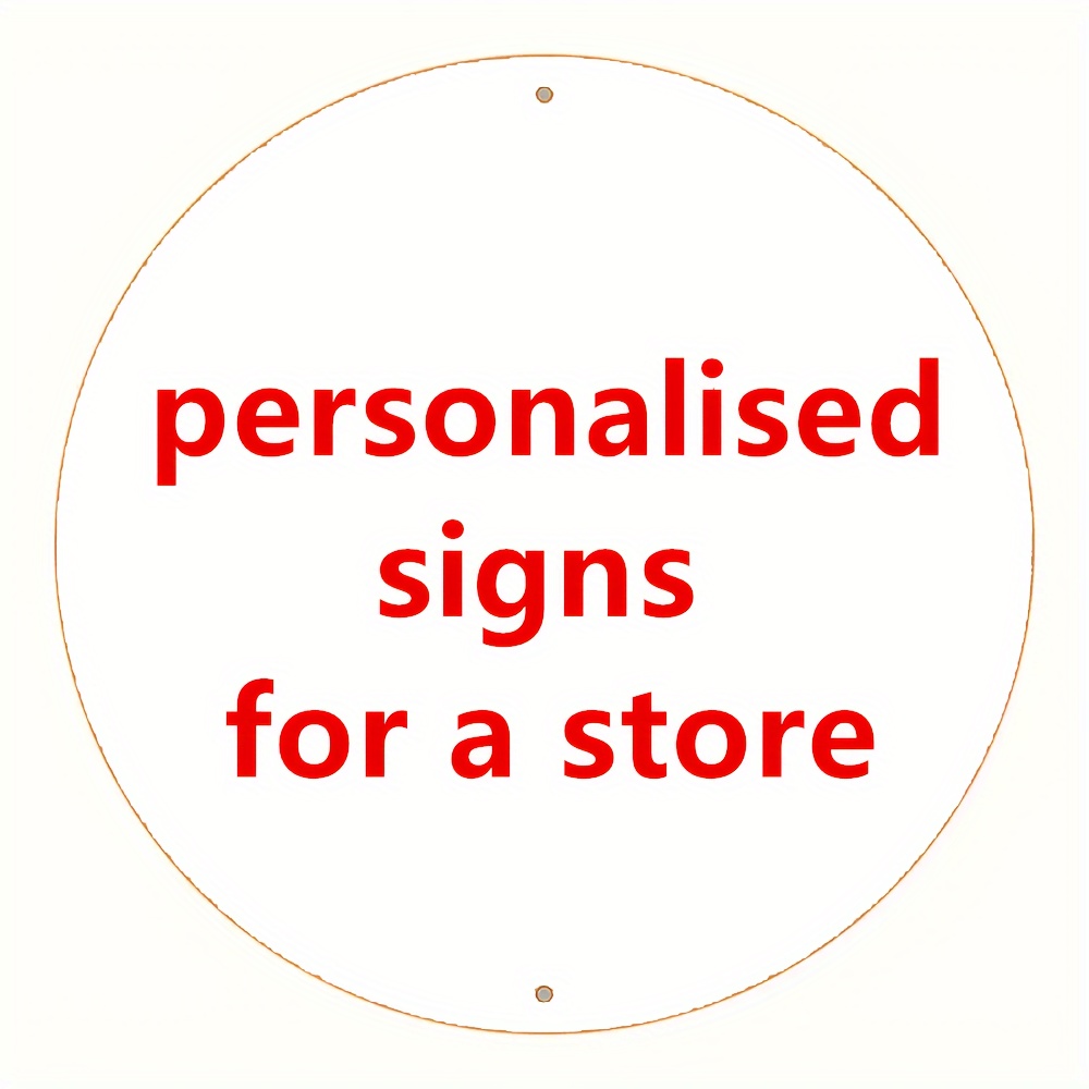 

Custom Aluminum Sign - 7.87x7.87" Uv-printed Metal Wall Decor, Perfect For Home, Bar, Cafe & Garage