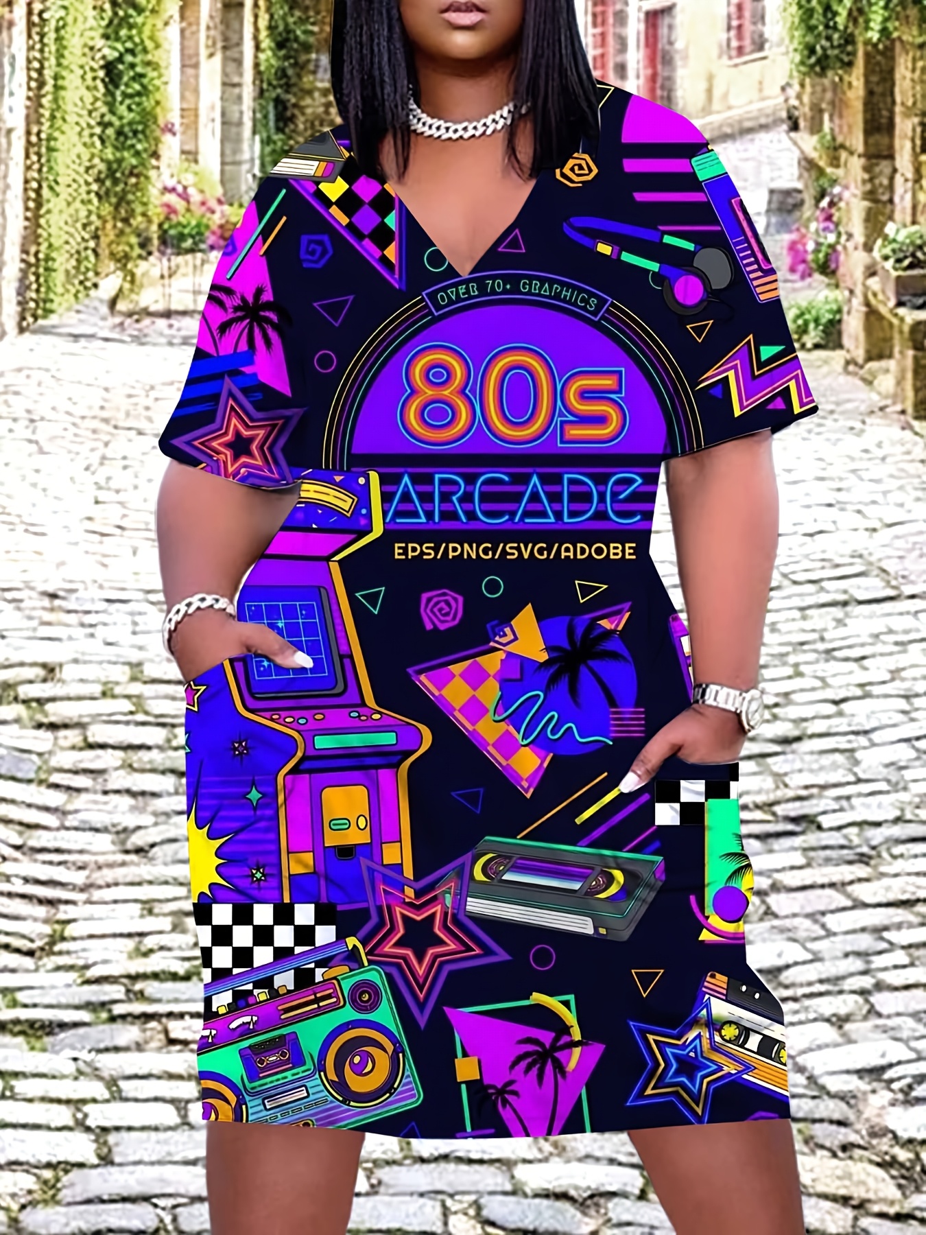 80s dress women sold on Temu United States
