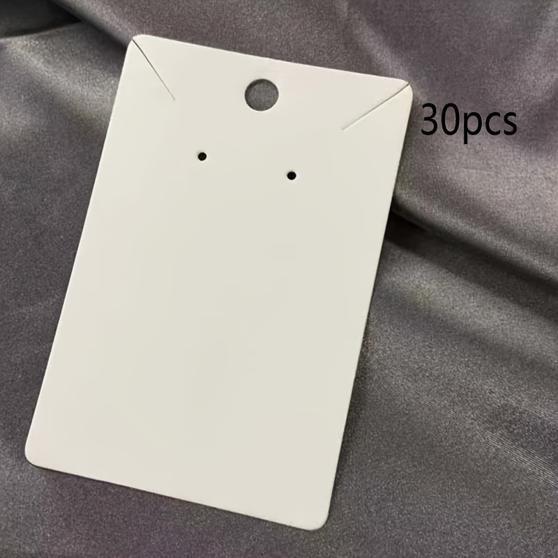 TEMU 100pcs/50pcs/30pcs Necklace Earrings Universal Card Earrings Card Packaging Earrings Display Card Cardboard Blank Paper Price Tag Jewelry