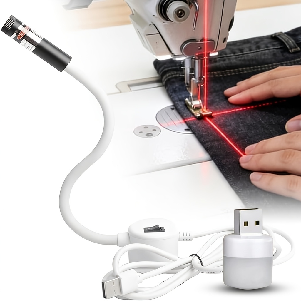 luz magnética de posicionamiento para acolchado (para máquinas de coser y   de inglete láser), con guía asistente de costura e indicador     de    , accesorios de costura, luz láser para máquina de coser, luz magnética de posicionamiento para acolchado para máquina de coser
