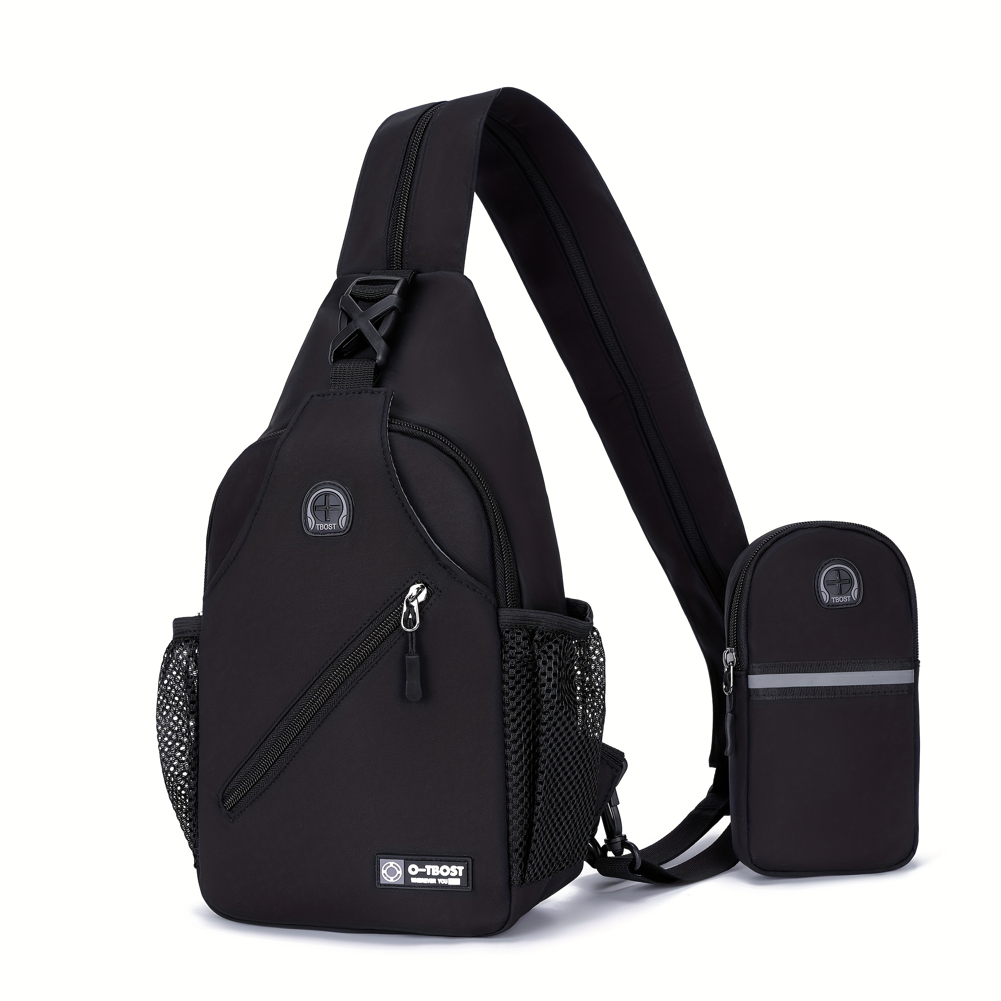 Stylish Women Backpack & Phone Arm Bag Combo - Adjustable Strap, Durable Oxford Fabric, Zip Closure, Practical Pockets, Travel, Sports & Daily - , Everyday Carryall, , Mesh Side Pocket
