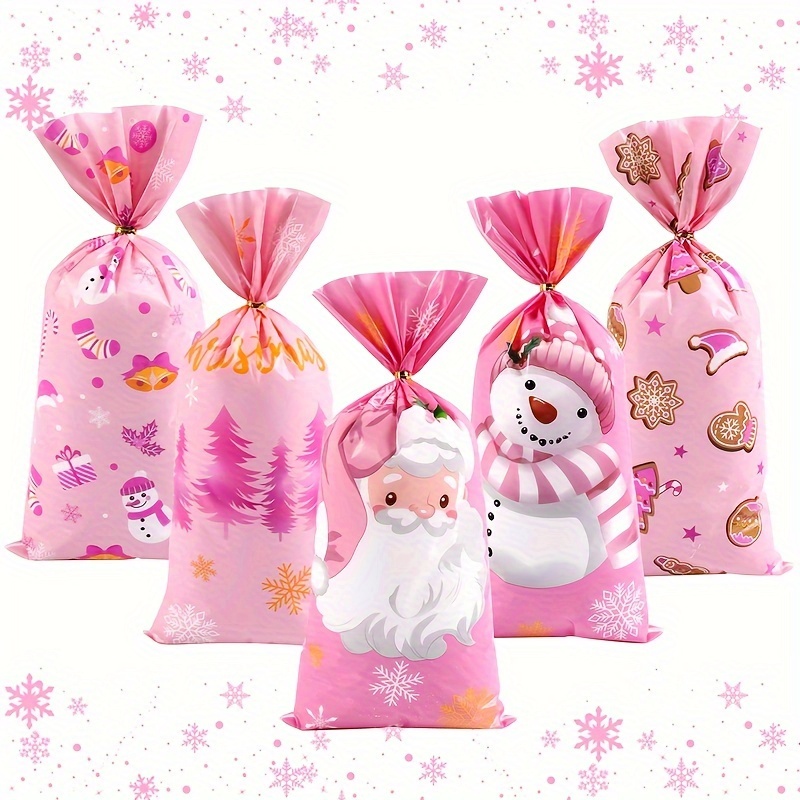 

50pcs Christmas Gift & Snowman - Plastic For , For & Decorations, Christmas Decor