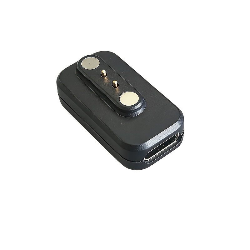 TEMU 1pc Mcp2400 Type-c Port Smart Watch Charger Adapter Without Usb-c Cable Replacement For 2 Pin 4.0mm Smart Watch