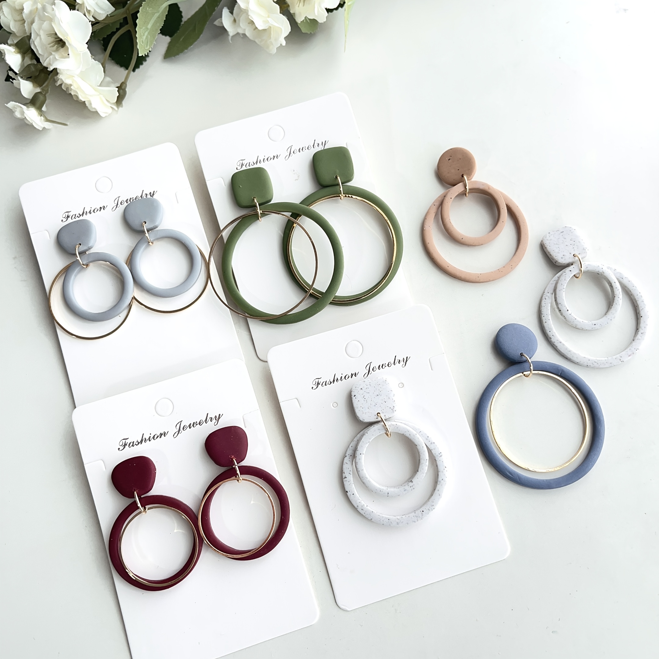 

3pcs With Ring Shapes High-polymer Clay Cutters Set - A Casual And Elegant Jewelry Making Kit With Geometric Shapes, A Diy Hand Tool And Cutting Tool Suitable For Making Earrings And Jewelry .