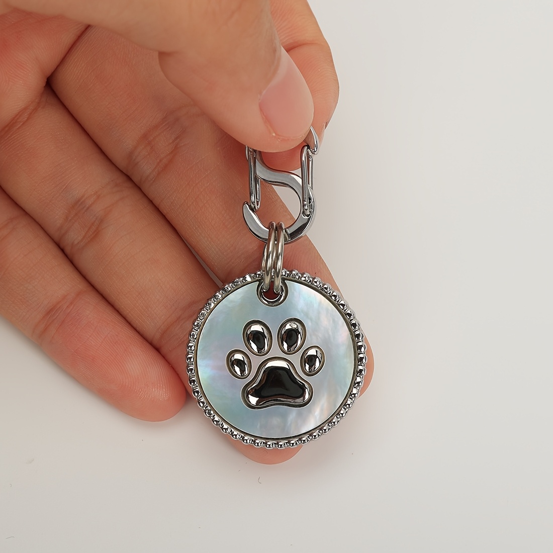 TEMU High-end Cat Deep- Shell Inlaid -plated Jewelry Pet Anti-loss Brand Personalized Customization