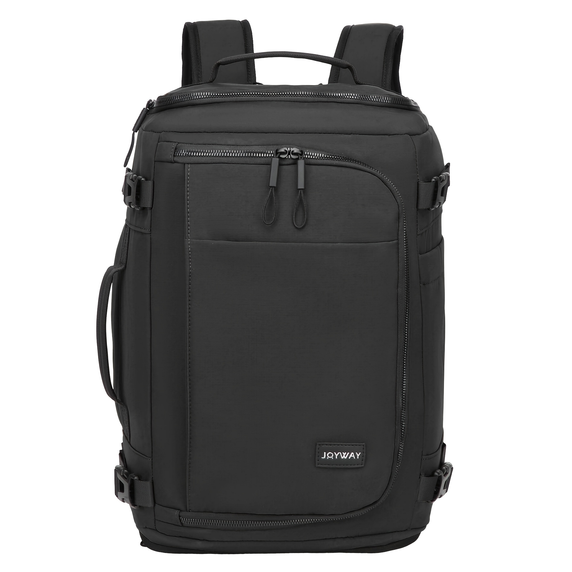 TEMU Joyway Expandable 28-38l Large Capacity Carry-on Backpack, Carry-on Travel Bag With Wet Clothes Pocket & Shoe Compartment, Dual Shoulder Bag For