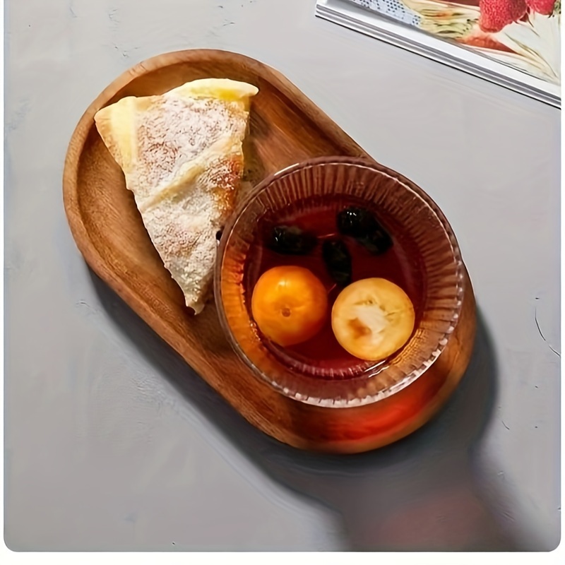 

Premium Bamboo Serving Tray - Durable Oval Dessert Plate For Kitchen & Restaurant Use, Perfect For Weddings, Birthdays, Halloween, Christmas, Thanksgiving, Graduations