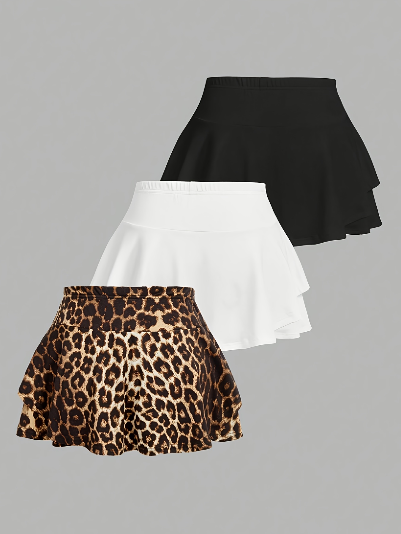 set mini gonne leopardate eleganti donna pezzi Temu Switzerland