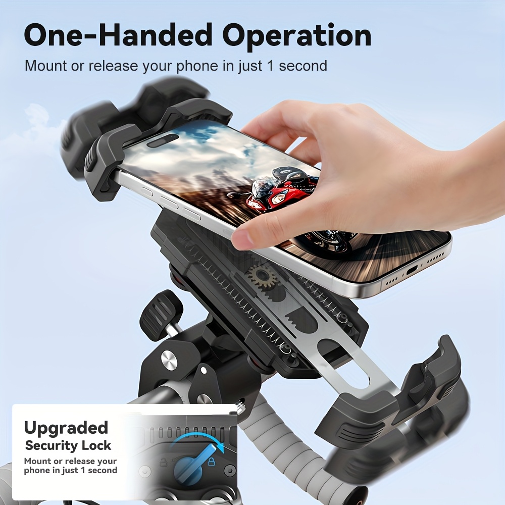 motorcycle phone mount holder dual vibration dampener anti - Temu South  Africa
