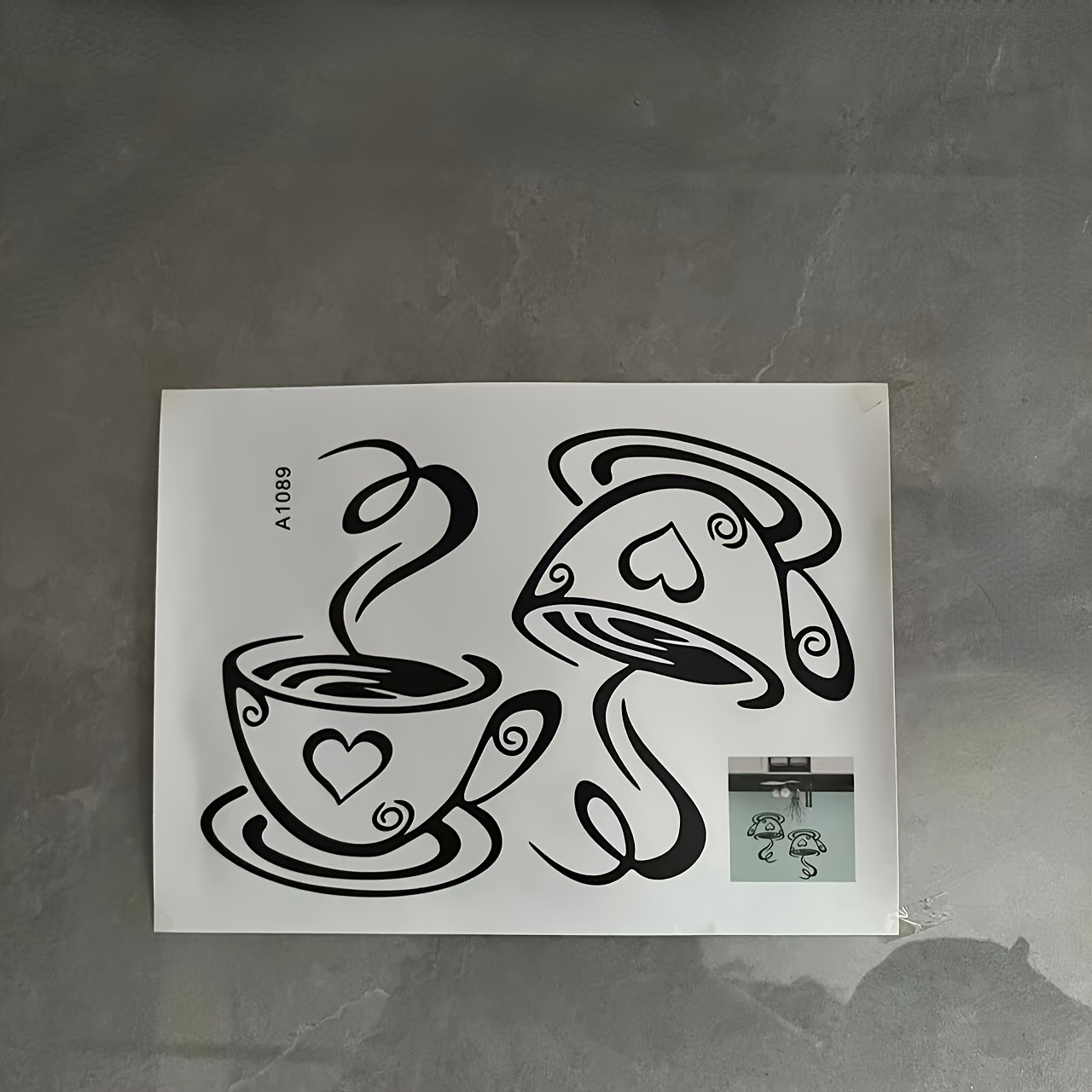 Chic Coffee Cup Wall Decal - Kitchen & Home Decor Sticker For Restaurants, Shops, And Bars