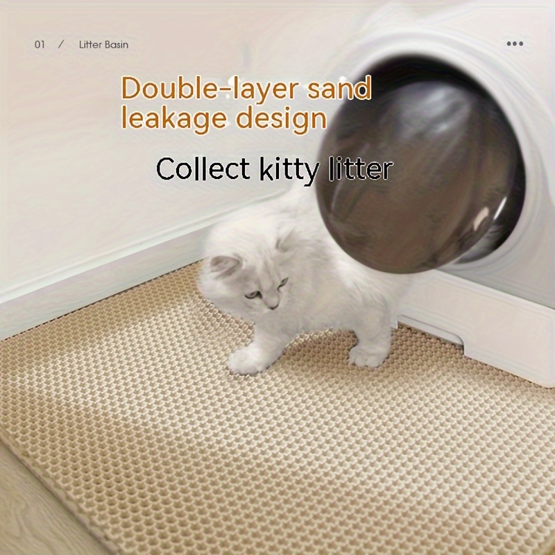 

Double-layer Eva Cat Litter Mat, Wear-resistant And Scratch-resistant, Washable Cat Toilet Mat