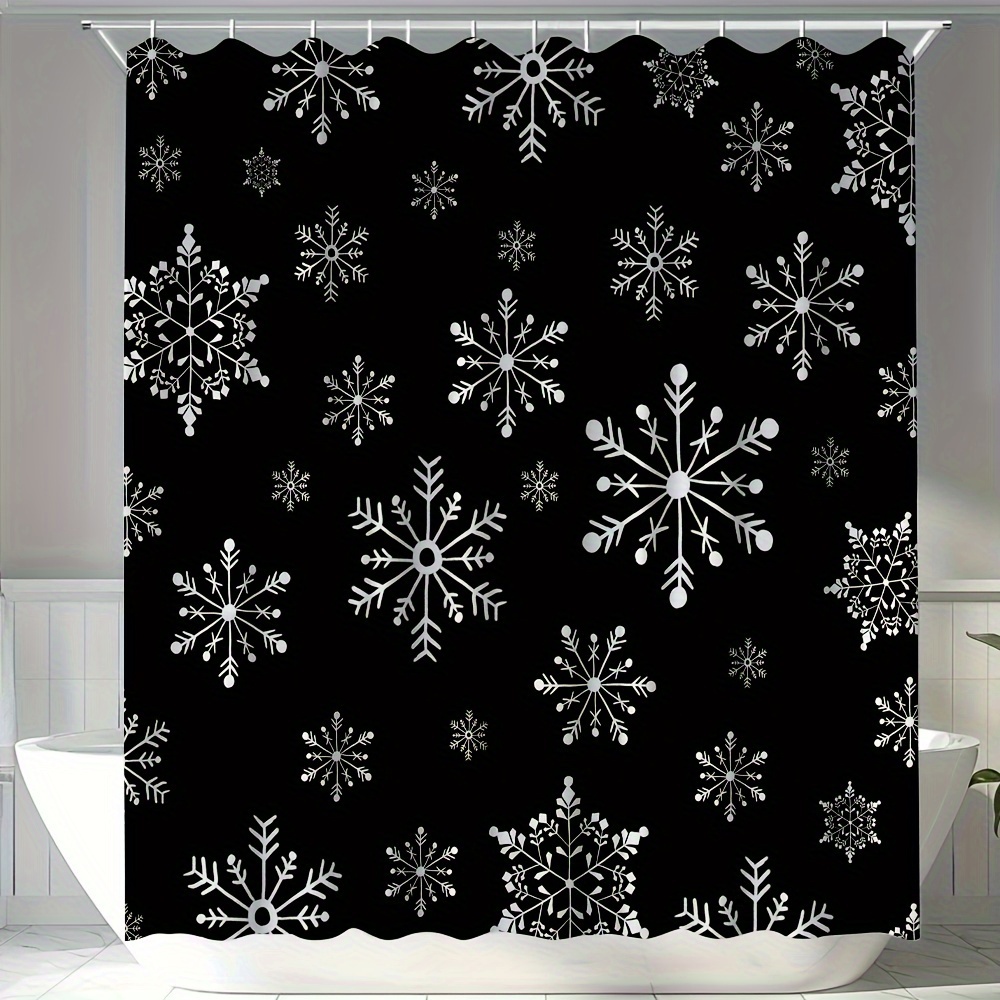

: Shower Curtain - For Christmas & All , Polyester Bathroom Decor By , Christmas Decor, For