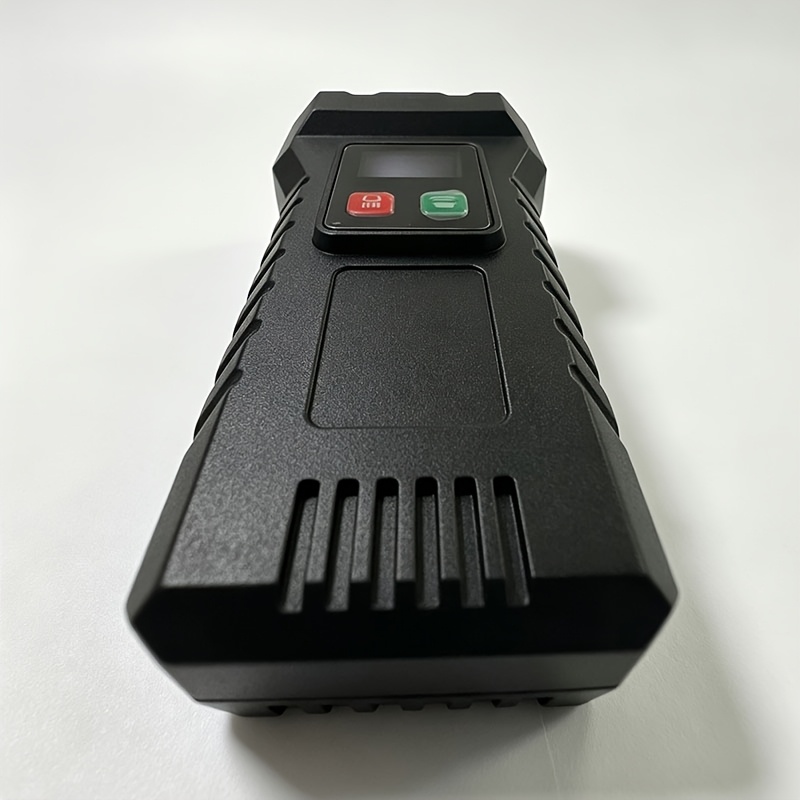 TEMU 1pc 12LED Phare de vélo , klaxon de vélo, lampe de poche rechargeable USB, outil d'éclairage de secours avec affichage du niveau de la batterie,
