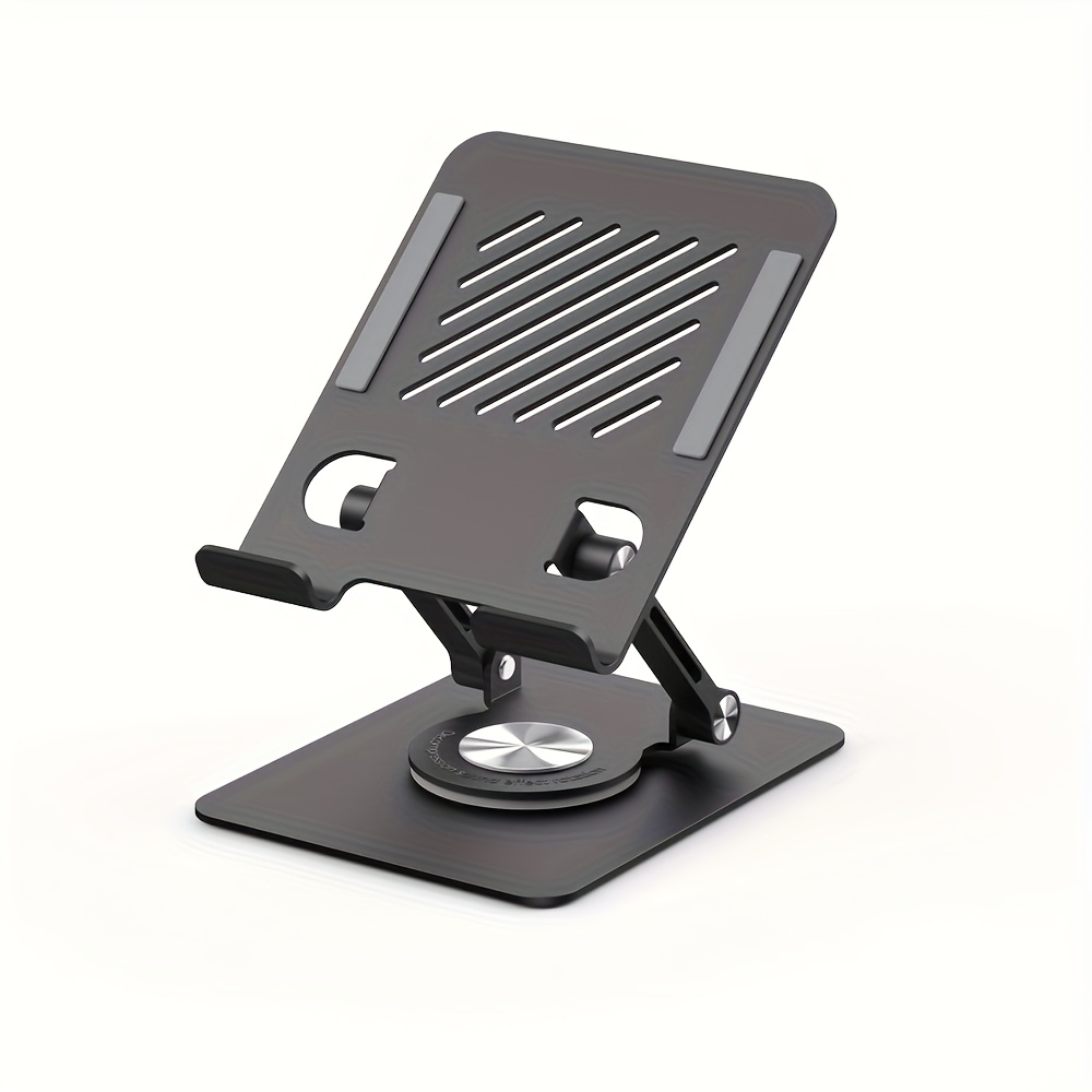 E-shop KEXIN 360° Drehbarer Tabletständer aus Aluminiumlegierung | Verstellbarer, faltbarer Tischhalter für Handys, Tablets, Bücher - Nicht für Laptops