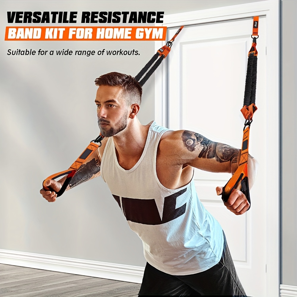 Home Resistance Band Tricep Pushdown Band Tricep Workout Bigger