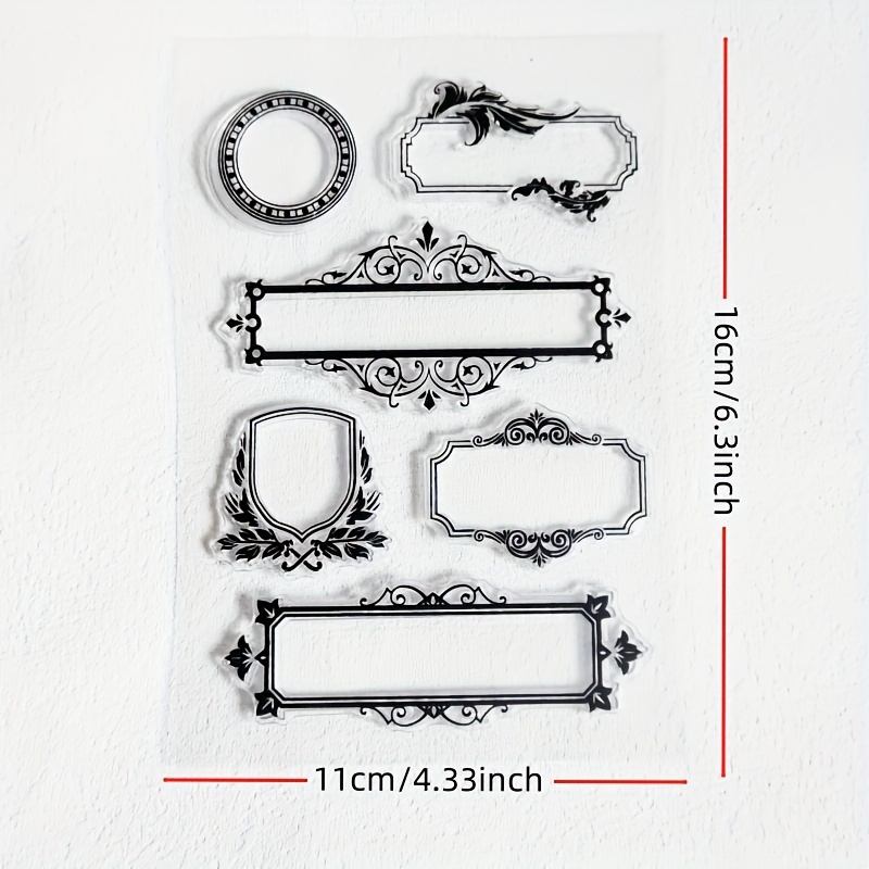 E-shop 1 Herzförmiges Design Transparenter Stempel für Kartenherstellung, Dekoration Scrapbooking Fotorahmen Geschenk