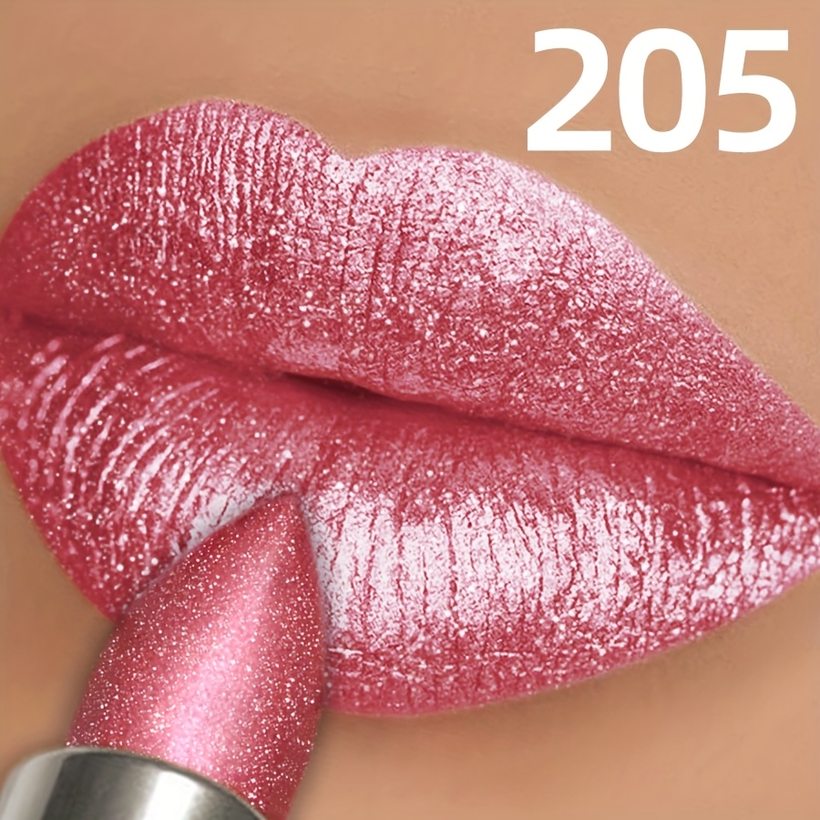 1pc , 24-hour Long-lasting Lipstick, , Pearlescent, Sparkle, Women's Lipstick, Waterproof Long-lasting, Portable Travel Makeup, Spring And Summer Elegant