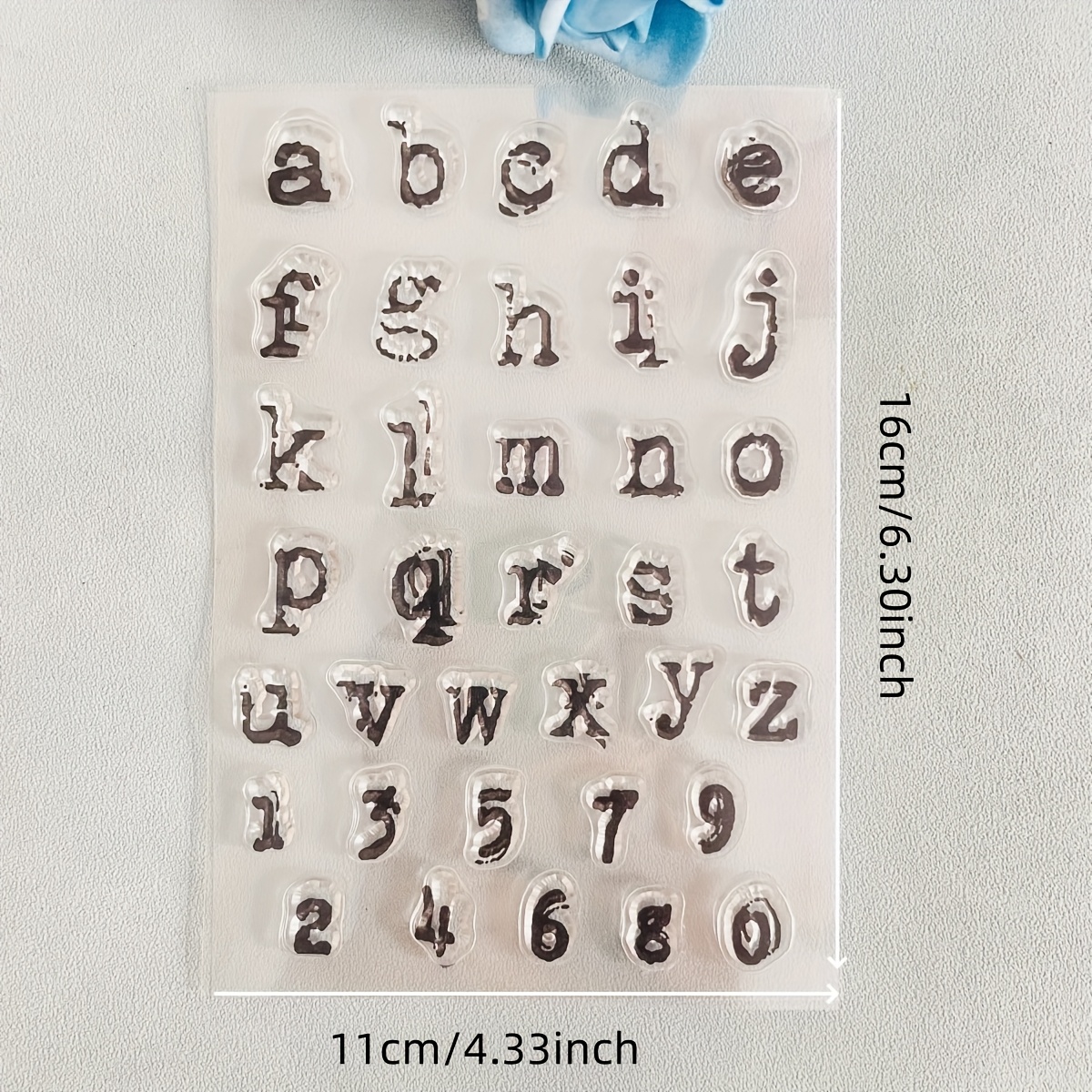 Planner Lowercase Alphabet Letter Clear Stamp Transparent Silicone Stamp Seal Sheet For Scrapbooking Photo