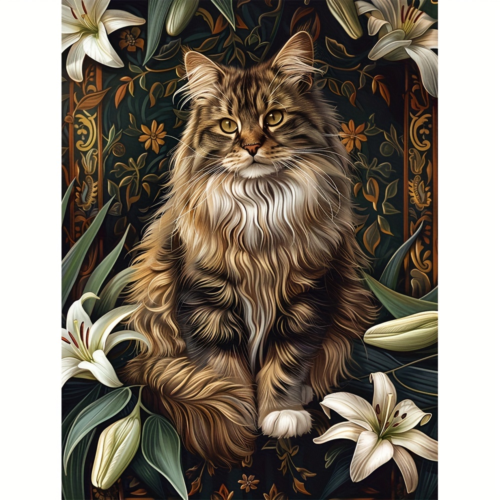 

Coffee-colored Kitten 5d Diamond Painting Kit, 11.8x15.7in, Round Acrylic Gems, Diy Craft & Home Decor Artwork, Perfect Family Gift
