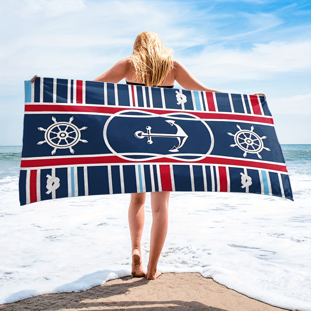  Paquete de 2 toallas de playa turcas de algodón, de secado  rápido, sin arena, de gran tamaño, para baño, piscina, natación, extra  grande, manta grande, artículos esenciales de viaje para adultos, 