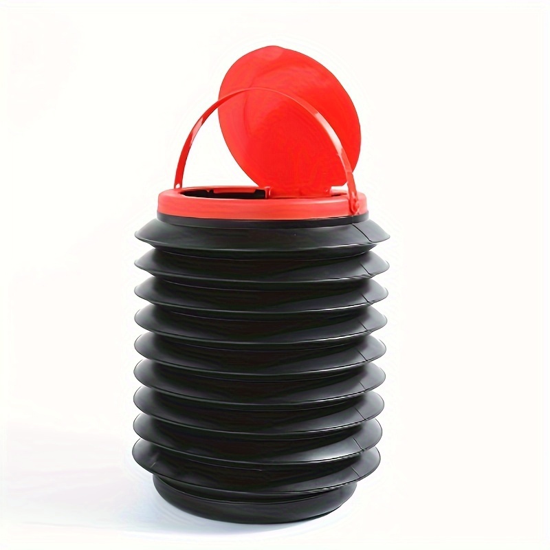 TEMU Car Trash Can Multi-functional Car With Collapsible Contraction Bucket Car Storage Supplies Outdoor -4 Of Large Capacity