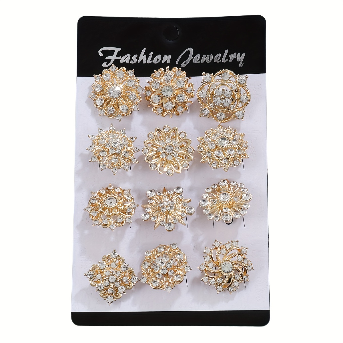 

Baiduqiandu 12pcs Set Of Brooch - Zinc Alloy, & Formal Accessories