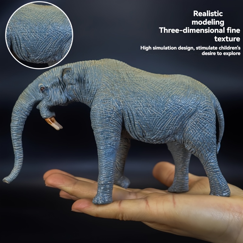 1pc realistic solid elephant model detailed prehistoric - Temu Canada