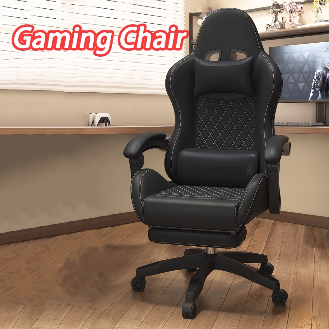 Dowinx Gaming Chair Fabric with Adjustable Thicken Cushion