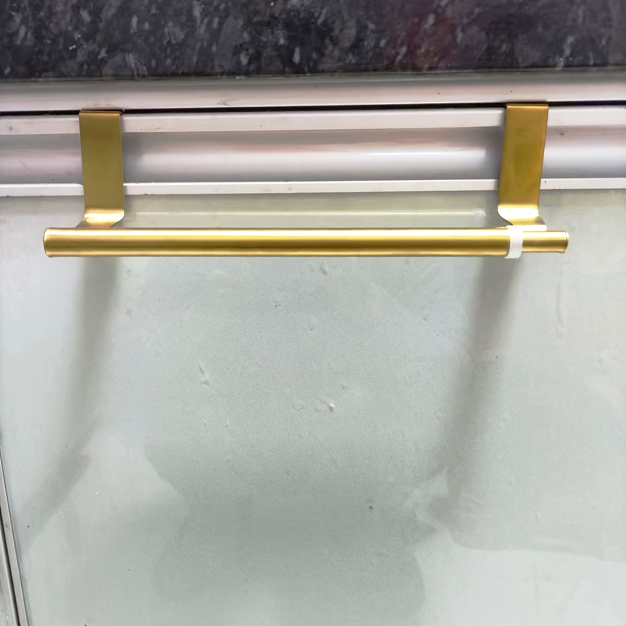 Kitchen Stainless Steel Cloth Rack, Nail Free Cabinet Door Hook, Storage Rack Hanging On The Door, Towel Rod Telescopic Towel Rack, Towel Racks
